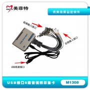M1308 8路USB音视频监控采集卡,配套监控软件