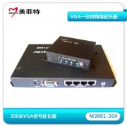 M3801-204 一分四VGA网络延长器200米