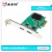 M1100H2双路HDMI高清采集卡