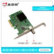 M1100HS2高清1路HDMI+1路SDI采集卡